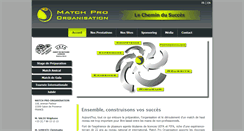 Desktop Screenshot of matchpro-organisation.com